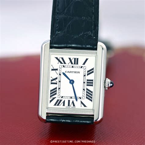 pre owned cartier tank solo